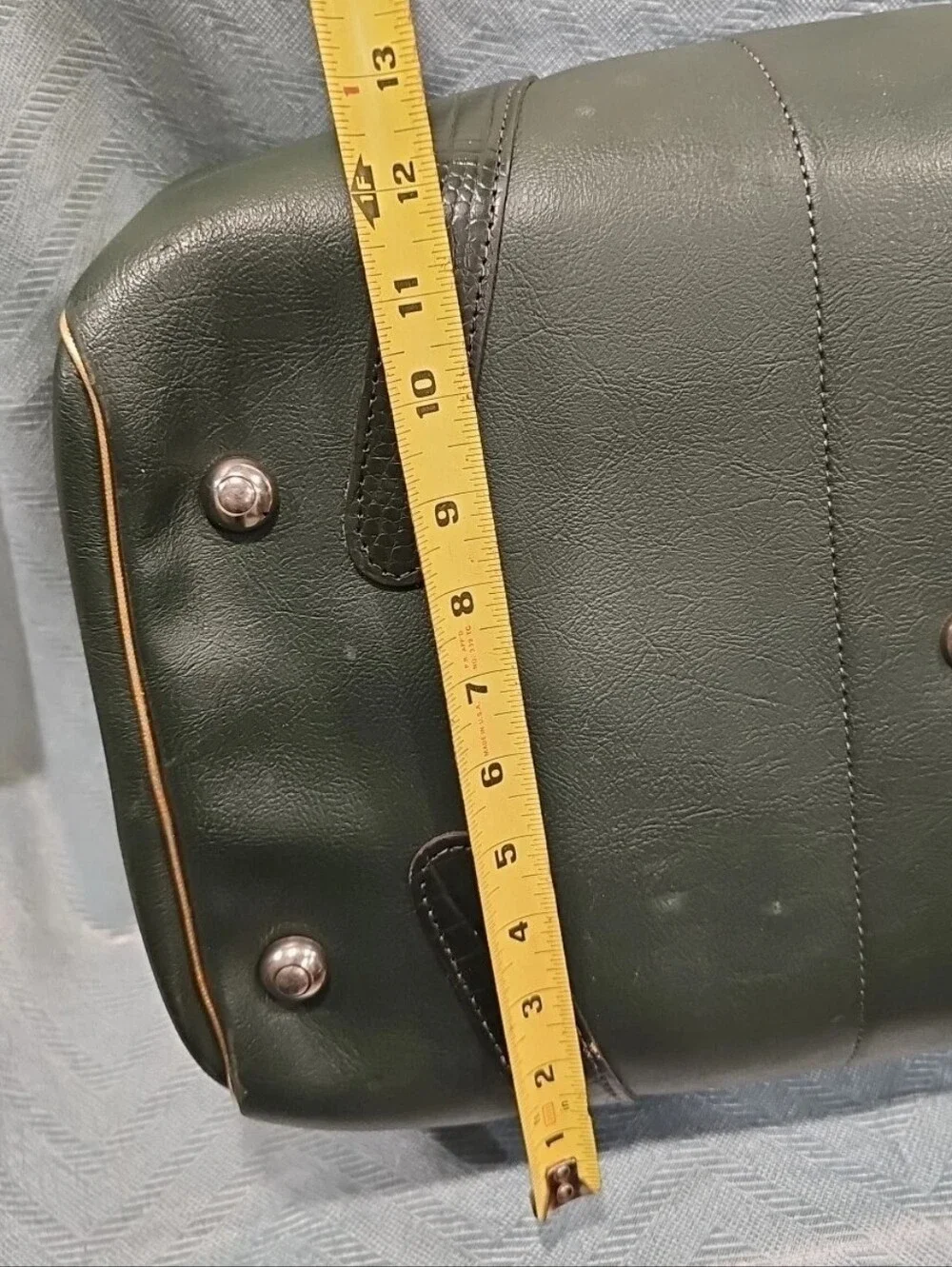 Spalding Dark Green Duffel Bag with Black Handle